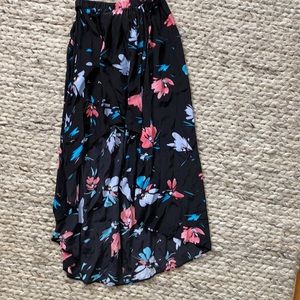 Yumi Kim High Low Silk Floral Skirt